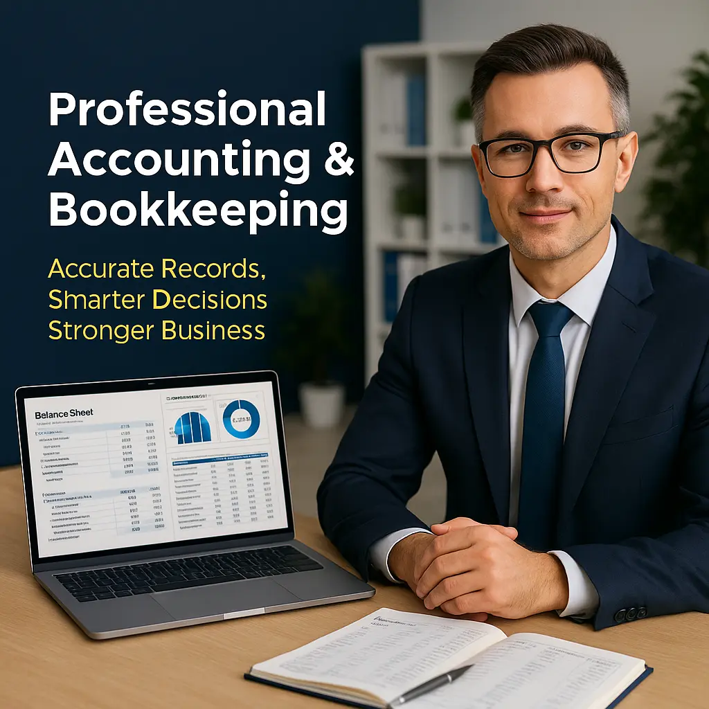 Professional accounting and bookkeeping services ensuring accuracy and growth.